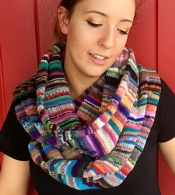 ravelry Jana Pihota Knitted Colourful Yarn Stash Cowl